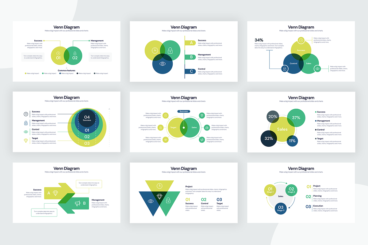 Venn Diagrams, a Presentation Template by Slidesmash (Photo 2 of 4)