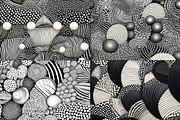 20 Seamless Zentangle Zen Patterns, a Pattern Graphic by Nordic Design (Thumbnail 5 of 9)