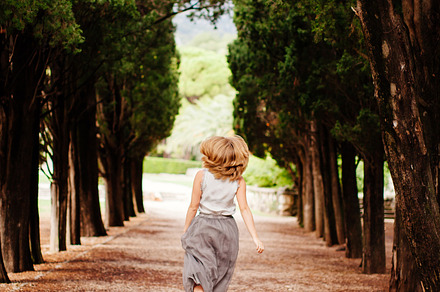 happy woman walk in forest, a Person Photo by Olyryk & Aglo