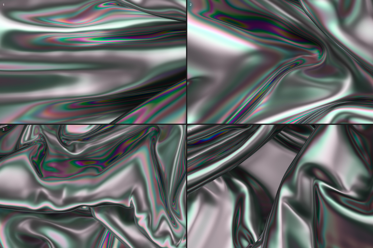 Iridescent Abstract Backgrounds, a Wallpaper Graphic by BIBIART (Photo 7 of 10)