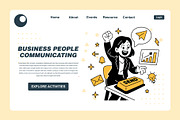 business people communicating, a Finance Illustration by frog.ground (Thumbnail 2 of 2)