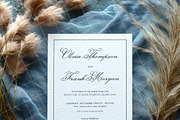 Blue 5x7 Invitation card mockup PSD, an Advertising Mockup by Blush Roses Print (Thumbnail 7 of 8)
