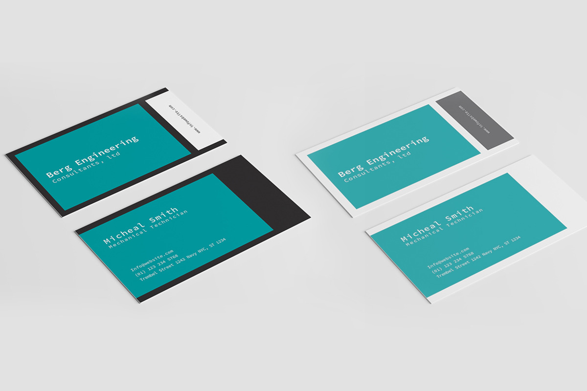 Minimal Business Card Vol 3, a Business Card Template by Shahjhan (Photo 3 of 3)