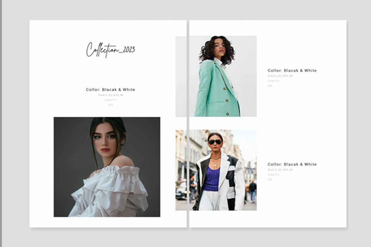 Look Book Fashion Magazine Layout, a Magazine Template by X-Type (Photo 5 of 9)