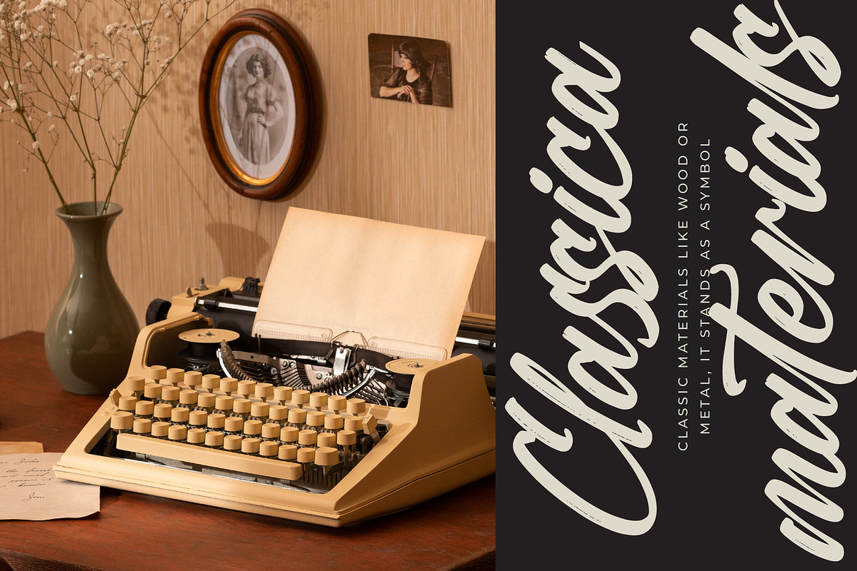 Vintage Bilbesto Modern Brush Font, a Script Font by Letterena Studios Script (Photo 7 of 20)