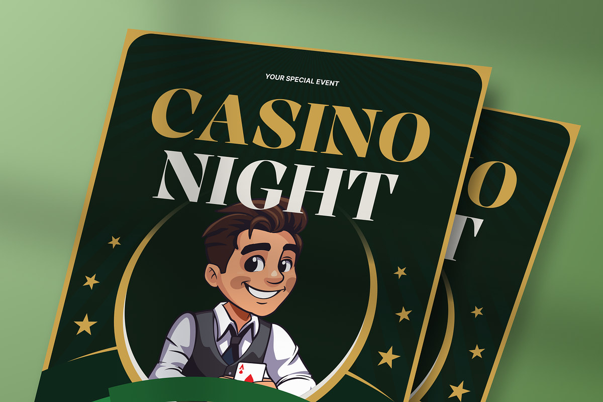 Casino Night Flyer, a Flyer Template by Annora Studio (Photo 4 of 4)