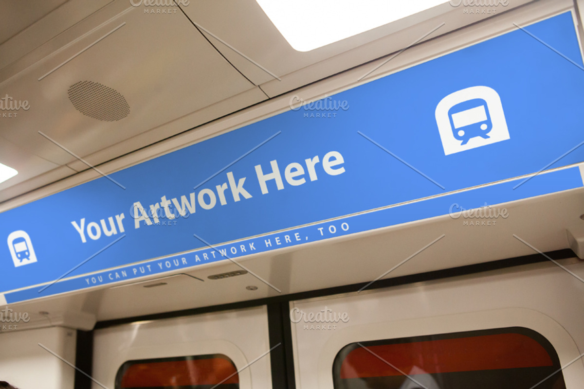 Subway Advertising Mockup, an Advertising Mockup by Angelo Barrientos (Photo 1 of 4)