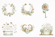 Cottagecore Frames Posters Clipart, an Illustration by DreamArtGraphic (Thumbnail 2 of 8)