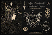 Mystic Samhain & Halloween Designs, a Seasonal Illustration by Christine Krahl (Thumbnail 1 of 7)