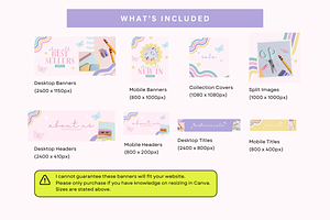 Pastel Shopify Website Banners