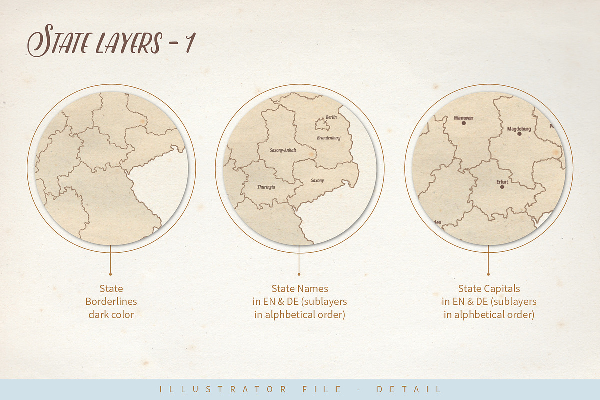 Le Tour du monde, Germany vector map, an Object Graphic by volume 1 visual design (Photo 13 of 21)