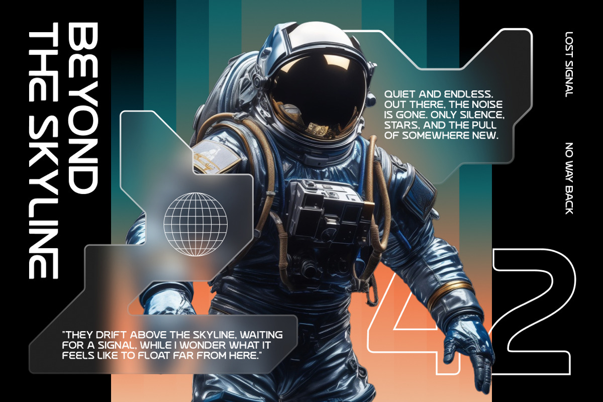 Neo Vector Futuristic Minimal Font, a Sans Serif Font by Rasio Studio (Photo 5 of 7)