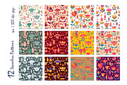 Funful Flower Patterns, a Pattern Graphic by Retro Graphic Box (Thumbnail 2 of 9)