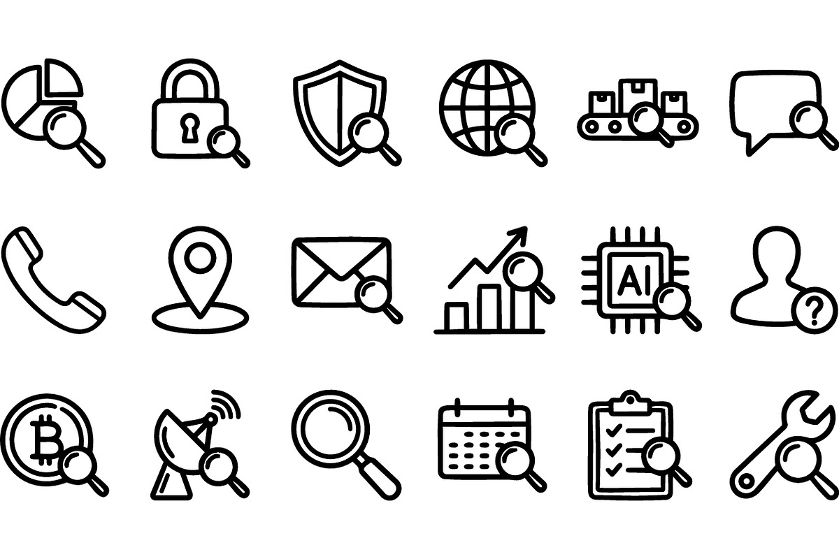 Minimal Business Icon Set, an Illustration by designvectx (Photo 2 of 3)