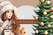 Watercolor Cozy Christmas Clipart, a Decorative Illustration by OKArtHub (Thumbnail 8 of 8)