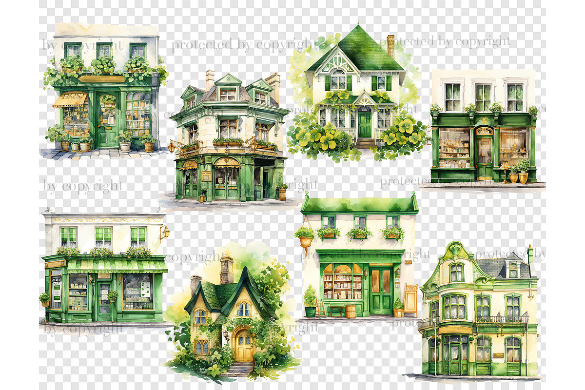 St.Patricks Day Irish Pub PNG, an Object Illustration by GlamArtZhanna (Photo 5 of 6)