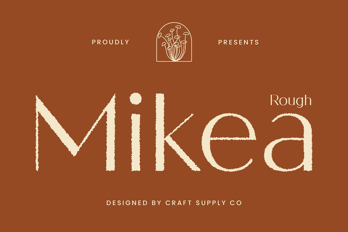 Mikea Rough, a Sans Serif Font by Craft Supply Co. (Photo 1 of 8)