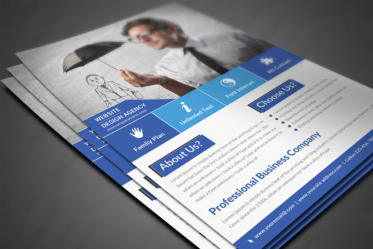 Corporate Business Flyer Print Templ, a Flyer Template by AfzaalGraphics (Photo 3 of 4)