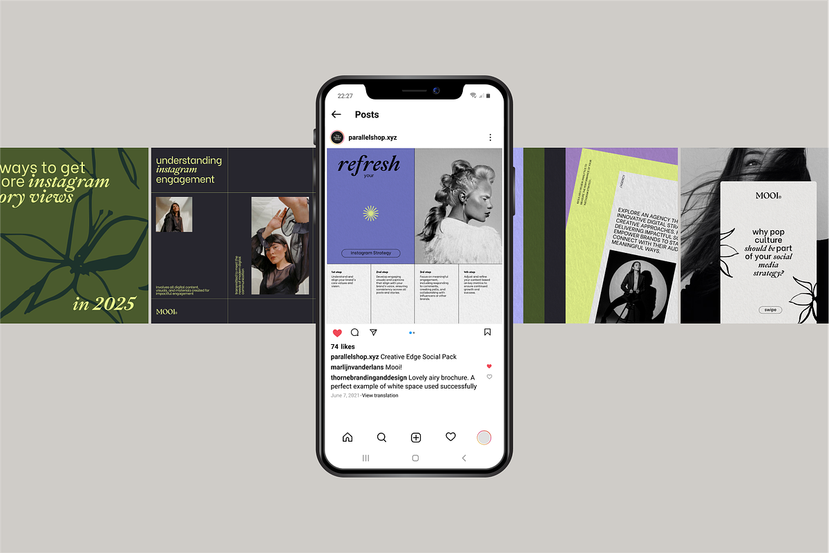 Creative Edge Social Media Templates, a Social Media Template by By Arkadë (Photo 5 of 5)