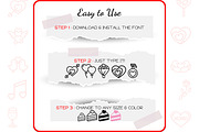 Valentine Icons - Dingbat Font, a Symbol Font by WADLEN (Thumbnail 4 of 7)