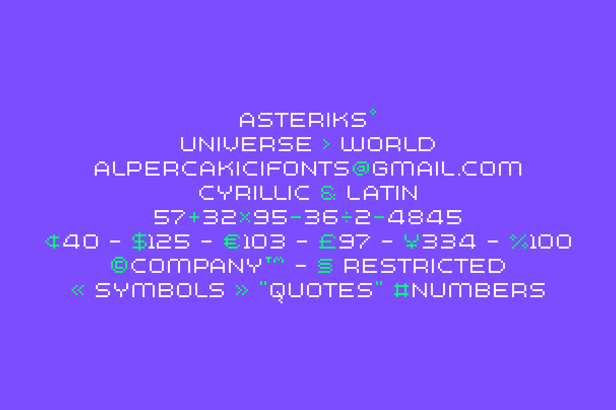 Combo Machine - Pixel Typeface, a Sans Serif Font by alpercakici (Photo 14 of 22)