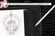 Procreate - Ornamental Tattoo Brush, a Brush Add-On by DiBrush Studio (Thumbnail 2 of 7)