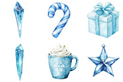 Blue Winter Christmas Aesthetic Pack, a Graphic by CitraGraphics (Thumbnail 3 of 4)