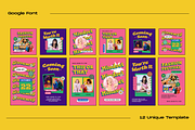 Memoir 90s Neon Instagram Template, a Social Media Template by Shinra Labs (Thumbnail 5 of 6)
