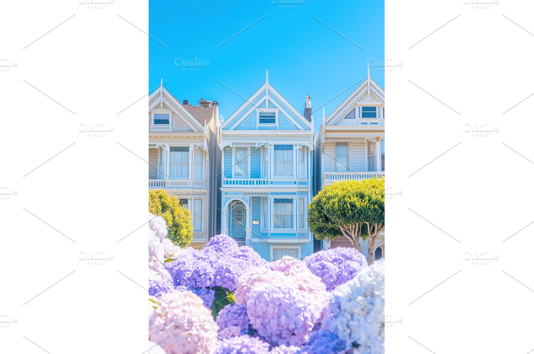 Painted Ladies Victorian houses in, an Architecture Photo by Lermont51