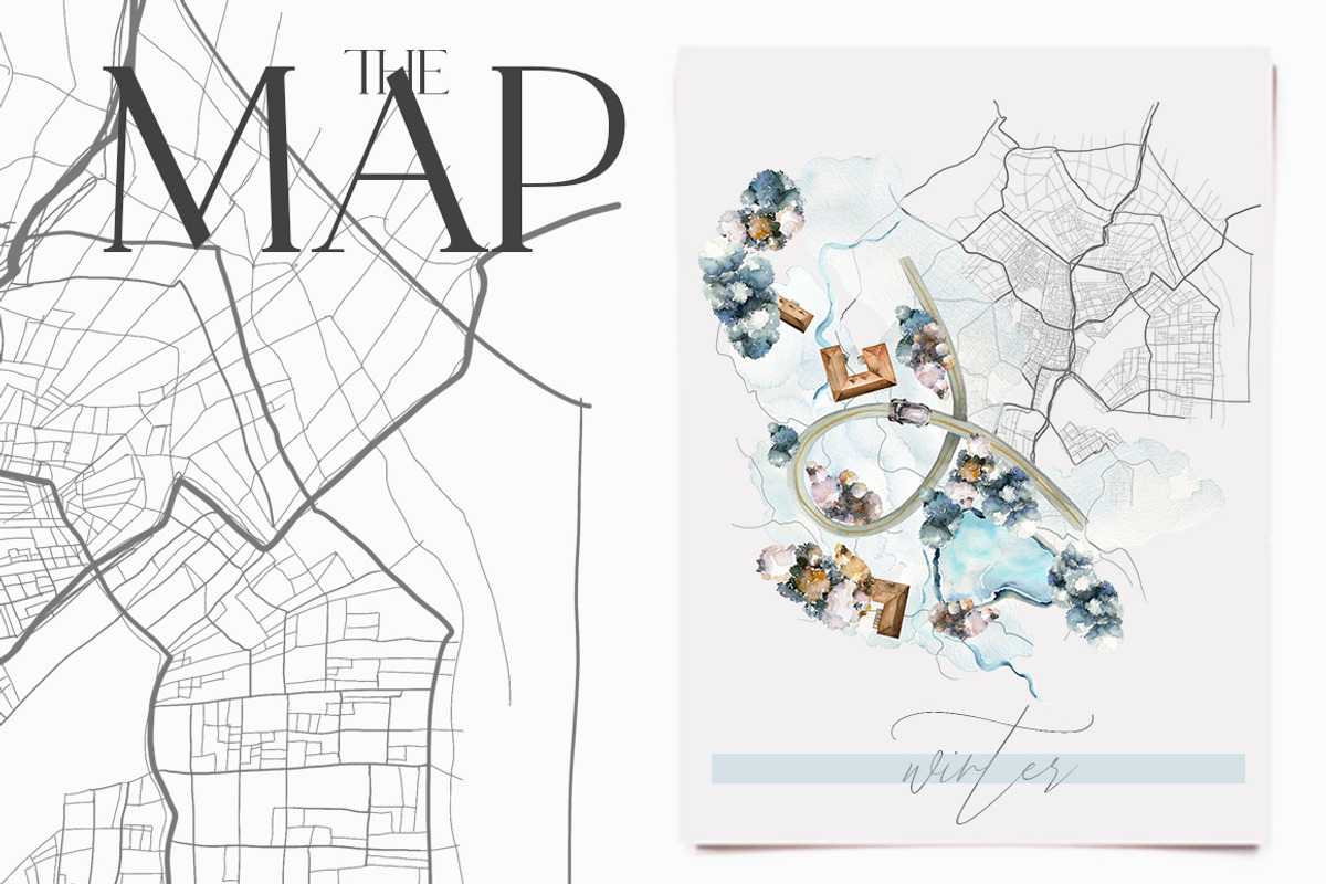 Map creator Wedding City street, a Decorative Illustration by 60secondsArt (Photo 4 of 15)