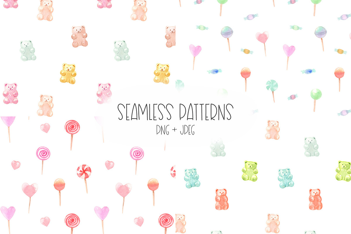 Watercolor candy. Valentine's Day, an Animal Illustration by Slastick (Photo 5 of 7)