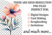 Watercolor Floral Clipart Flower, an Illustration by Daily.Designs (Thumbnail 2 of 8)