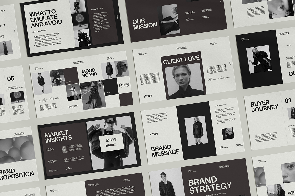 Prewritten Brand Guidelines Canva, a Presentation Template by Amaré Creative (Photo 6 of 7)