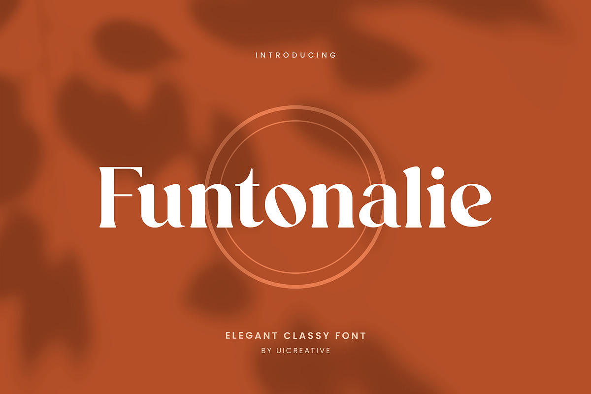 Funtonalie Elegant Serif Font, a Serif Font by UICreative (Photo 1 of 13)