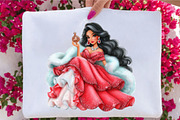 Christmas Glam Lady Clipart Bundle, a Seasonal Illustration by SVGArt (Thumbnail 2 of 5)