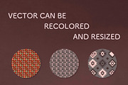 BOSNIA - 10 seamless ethnic patterns, a Pattern Graphic by Minkina (Thumbnail 3 of 4)
