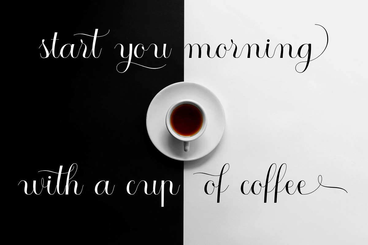Ristretto, a Script Font by Funtype (Photo 2 of 8)