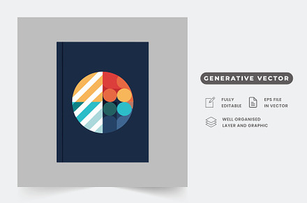 A book featuring a circular design o, a Graphic by Iftikhar Alam