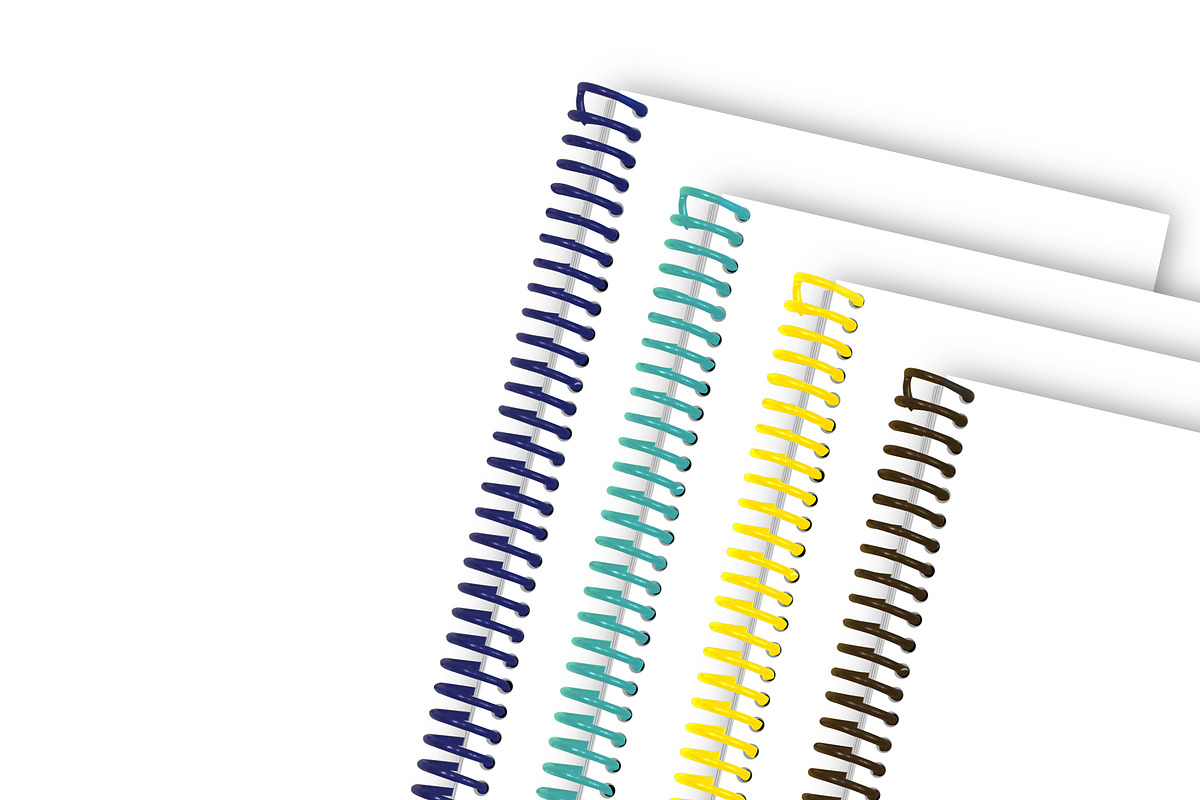 Spiral Bound Book Mockup, a Print Template by IFBdesign (Photo 9 of 9)
