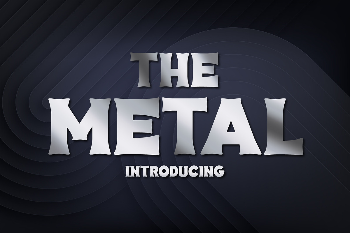 The Metal Font, a Slab Serif Font by Fox7 By Rattana (Photo 1 of 7)