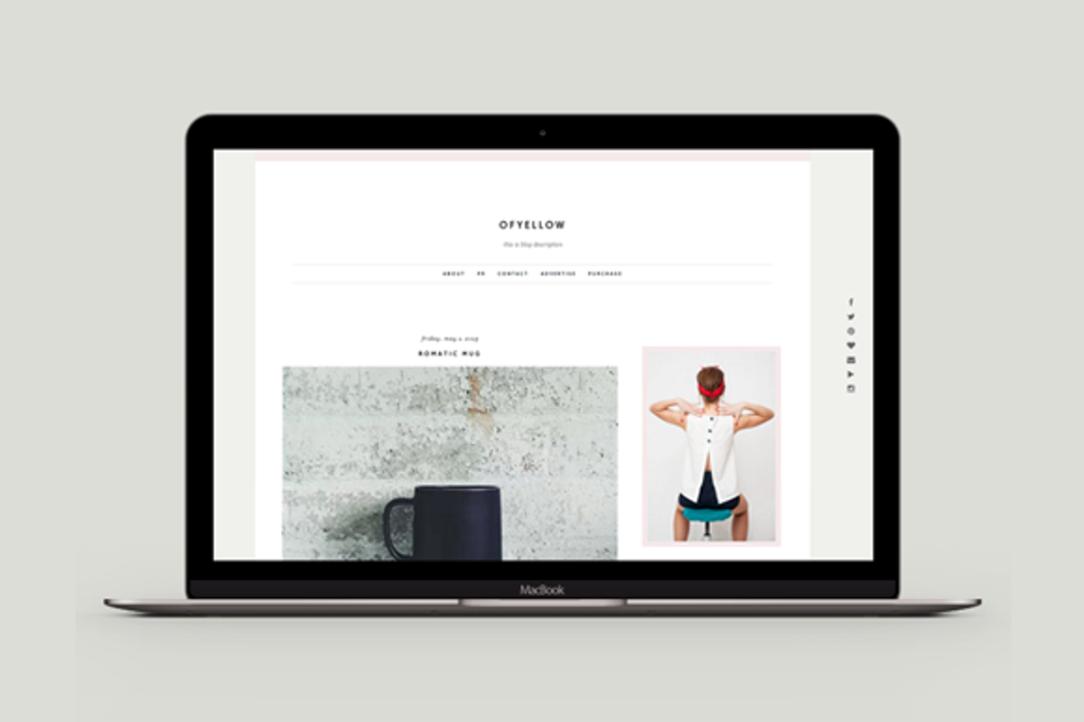 Blogger Template - New Ofyellow, a Templates & Theme by Labinastudio