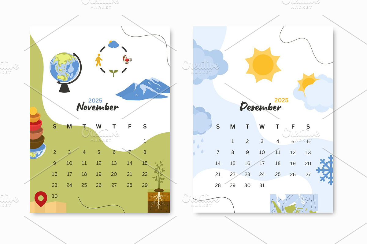 2025 Calendar-School Theme, a Presentation Template by ryelart.design (Photo 11 of 11)