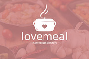 Love Meal Vector Logo Template, a Branding & Logo Template by vectorwithin (Thumbnail 2 of 3)