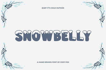 Snowbelly – Cute Winter Display Font