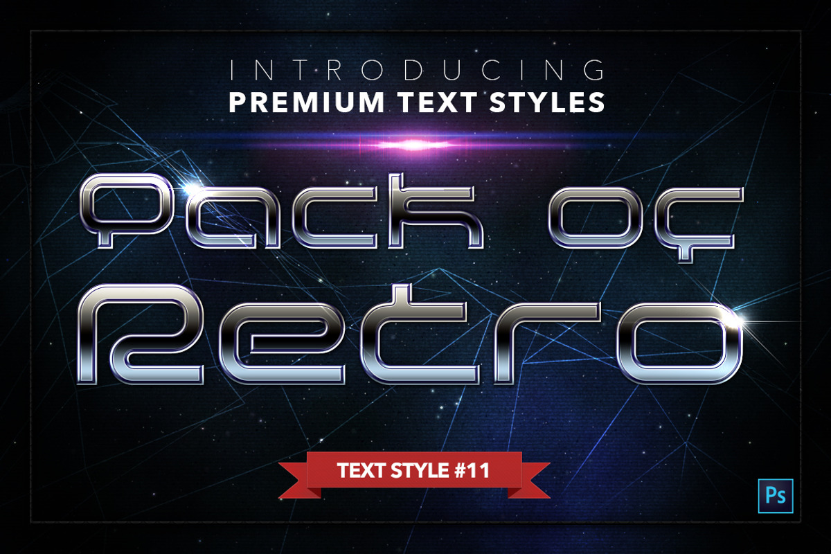 Retro #2 - 17 Text Styles, a Layer Style Add-On by Jonas Stensgaard (Photo 12 of 20)