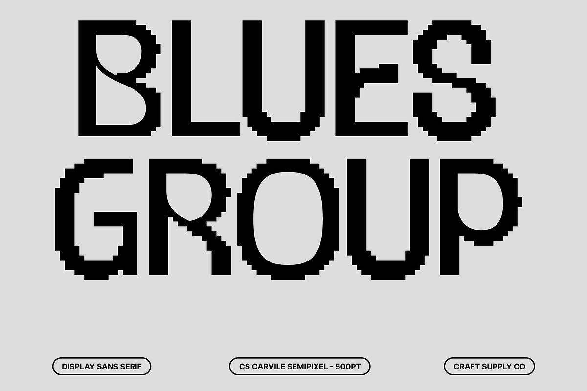 CS Carvile Semipixel, a Sans Serif Font by Craft Supply Co. (Photo 2 of 8)
