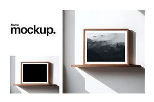 Frame Mockup #119, Brown Portrait, a Print Template by Kzara Visual Concepts