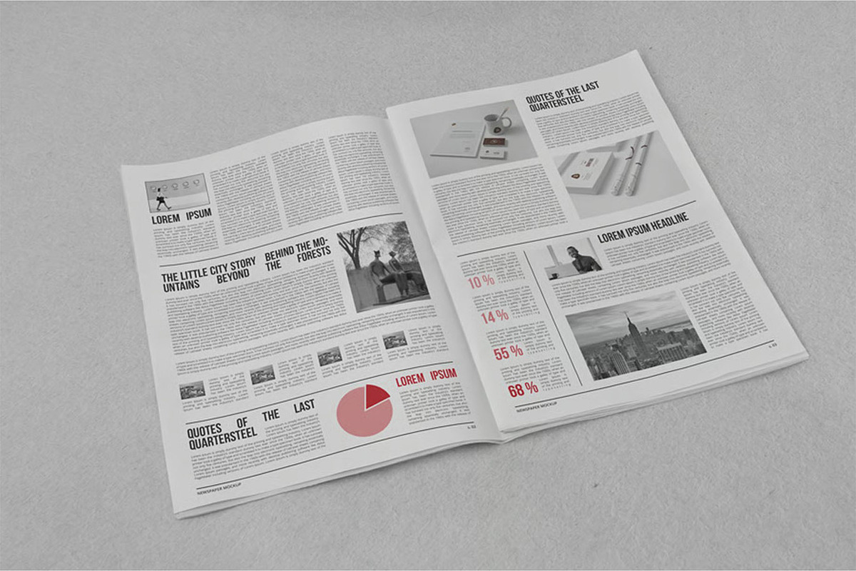 Newspaper Mock-up, an Advertising Mockup by zippypixelstudio (Photo 12 of 14)