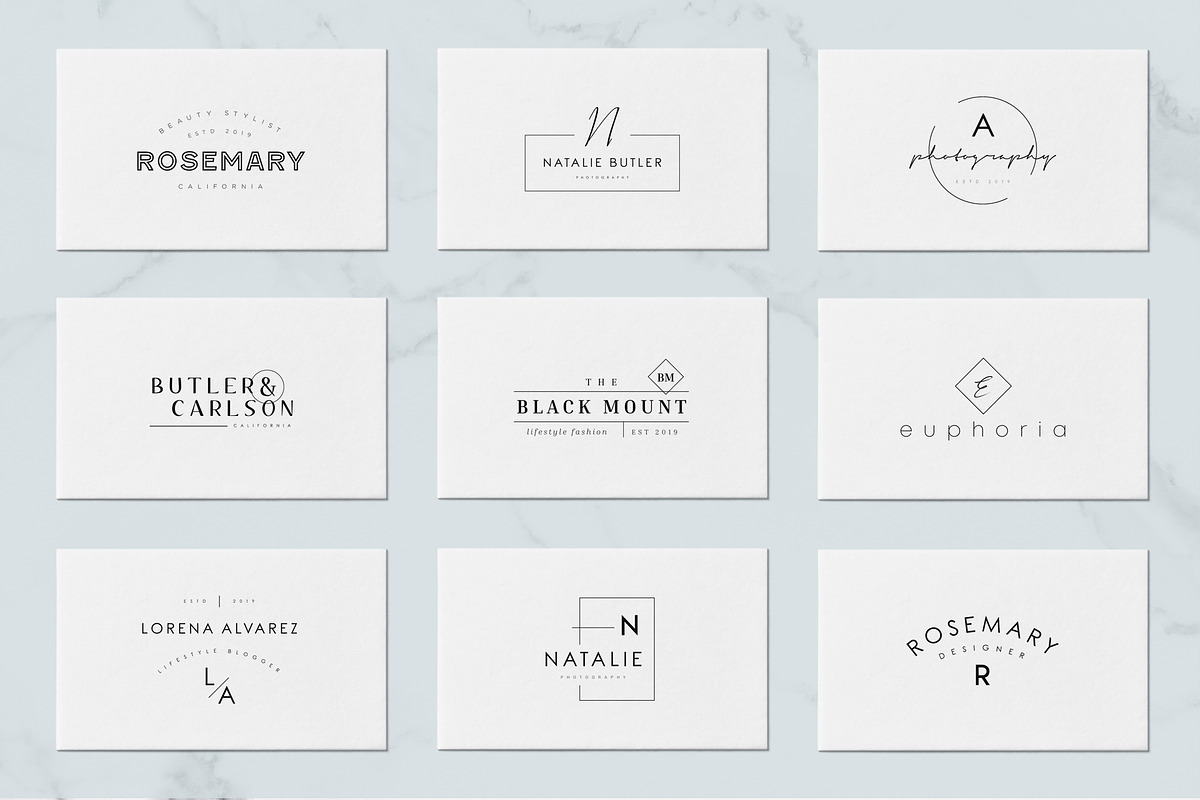 50 Trending Minimal Logo Bundle V02, a Branding & Logo Template by XpertgraphicD (Photo 10 of 12)