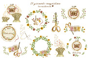 Needlework & Embroidery collection, an Illustration by KolibriDesign (Thumbnail 3 of 15)